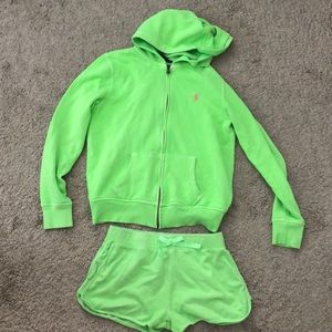 Girls Hoodie and Short Set